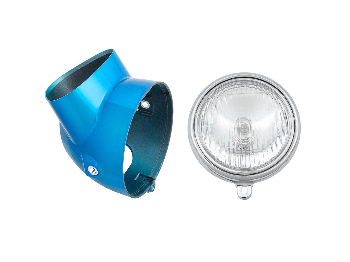 TB Parts Headlight and Bucket Kit, Candy  Blue - CT70 KO & Other Models