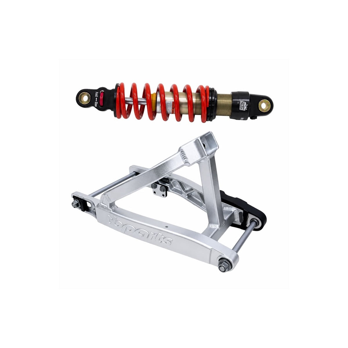 TB Parts CRF110 Swingarm and Shock Kit - Silver - 350 lb