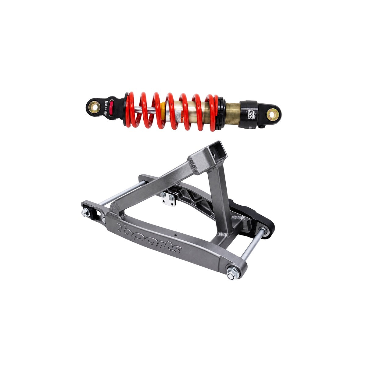 TB Parts CRF110 Swingarm and Shock Kit - Gray - 350 lb 315mm