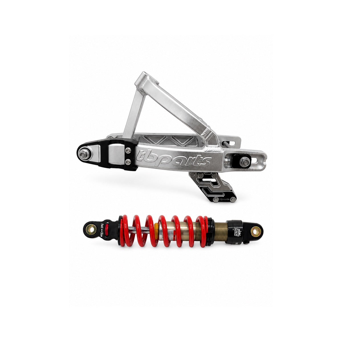 TB Parts CRF110 Swingarm Kit w/ Shock - Silver - 350 lb