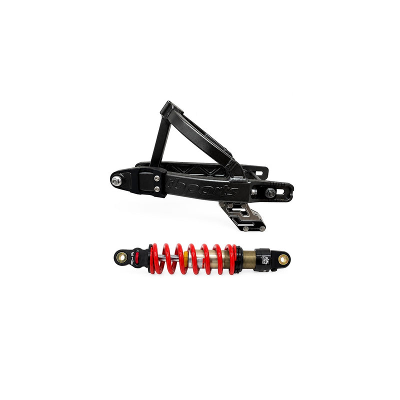 TB Parts KLX110 Swingarm Kit w/ Shock - Black - 300 lb