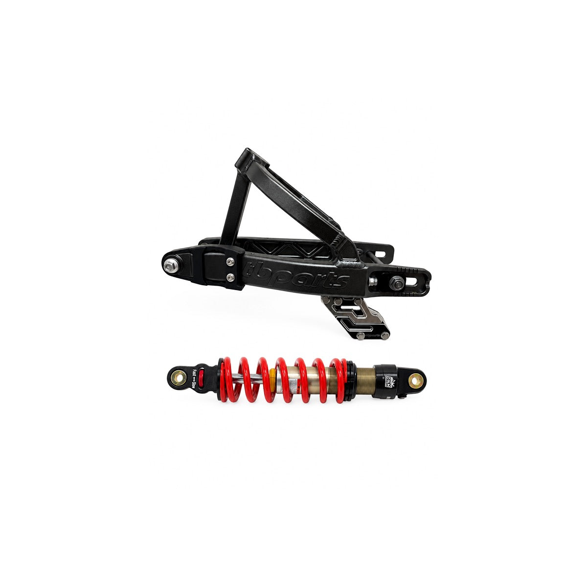 TB Parts CRF110 Swingarm Kit w/ Shock - Black - 350 lb