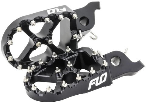 FLO Motorsports MX Pro Series Foot Pegs - Black - OEM