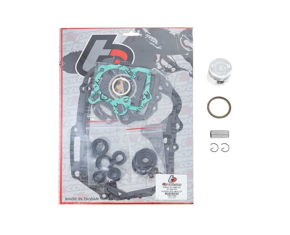 TB Parts Piston & Gasket/seal kit – CRF50, XR50, 1988+ Z50R