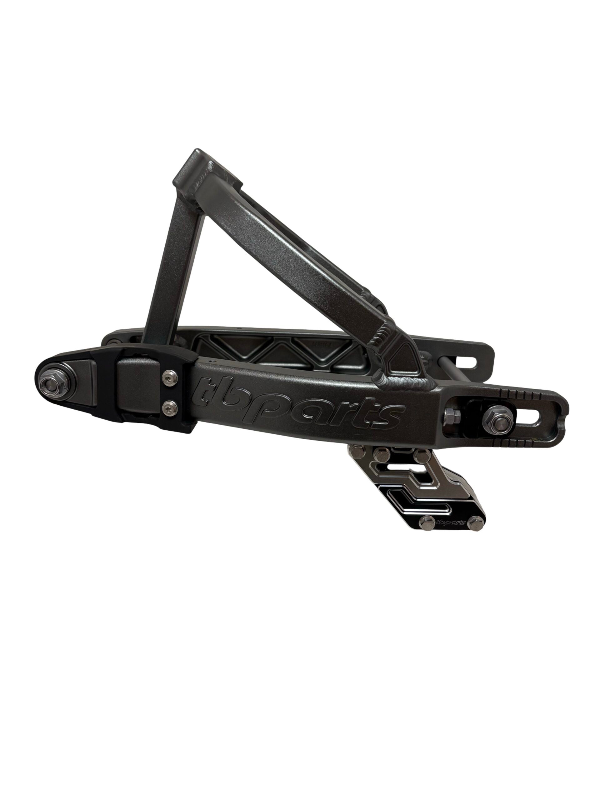 TB Parts Swingarm Kit +2" - Gray w/ Chain Guide - Honda CRF110