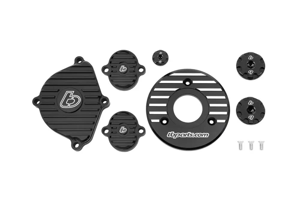 TB Parts Engine Dress Up Kit #1, Billet Black – KLX110 2010+