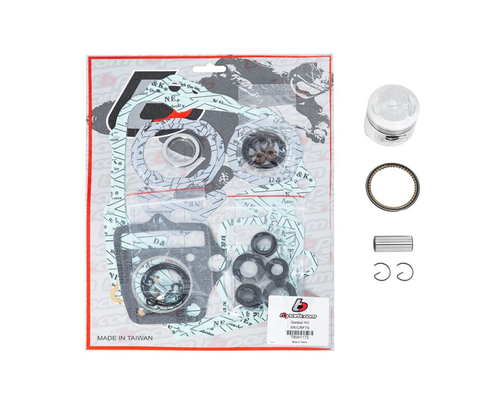 TB Parts Piston & Gasket/seal kit – CRF70, XR70, & 1991+ CT70