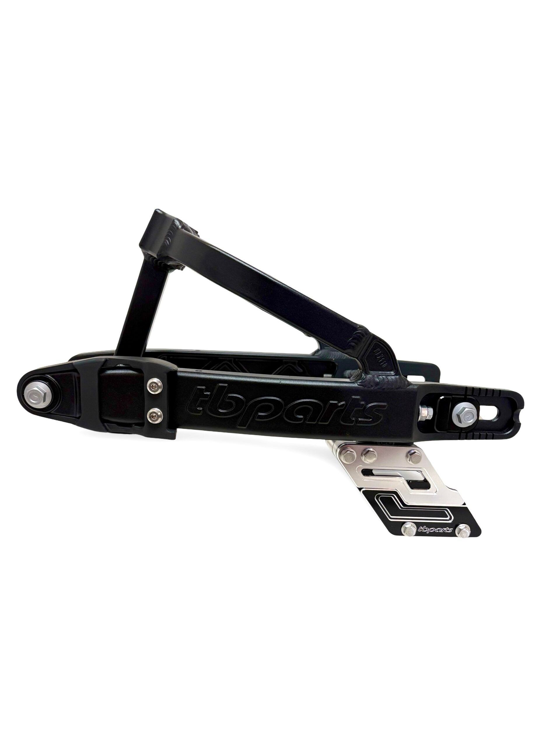 TB Parts Swingarm Kit +2" - Black w/ Chain Guide - Kawasaki KLX110