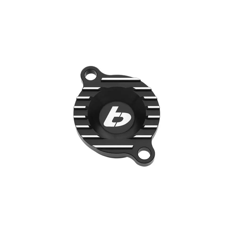 TB Parts Oil Filter Cover, Billet Black – Daytona 190