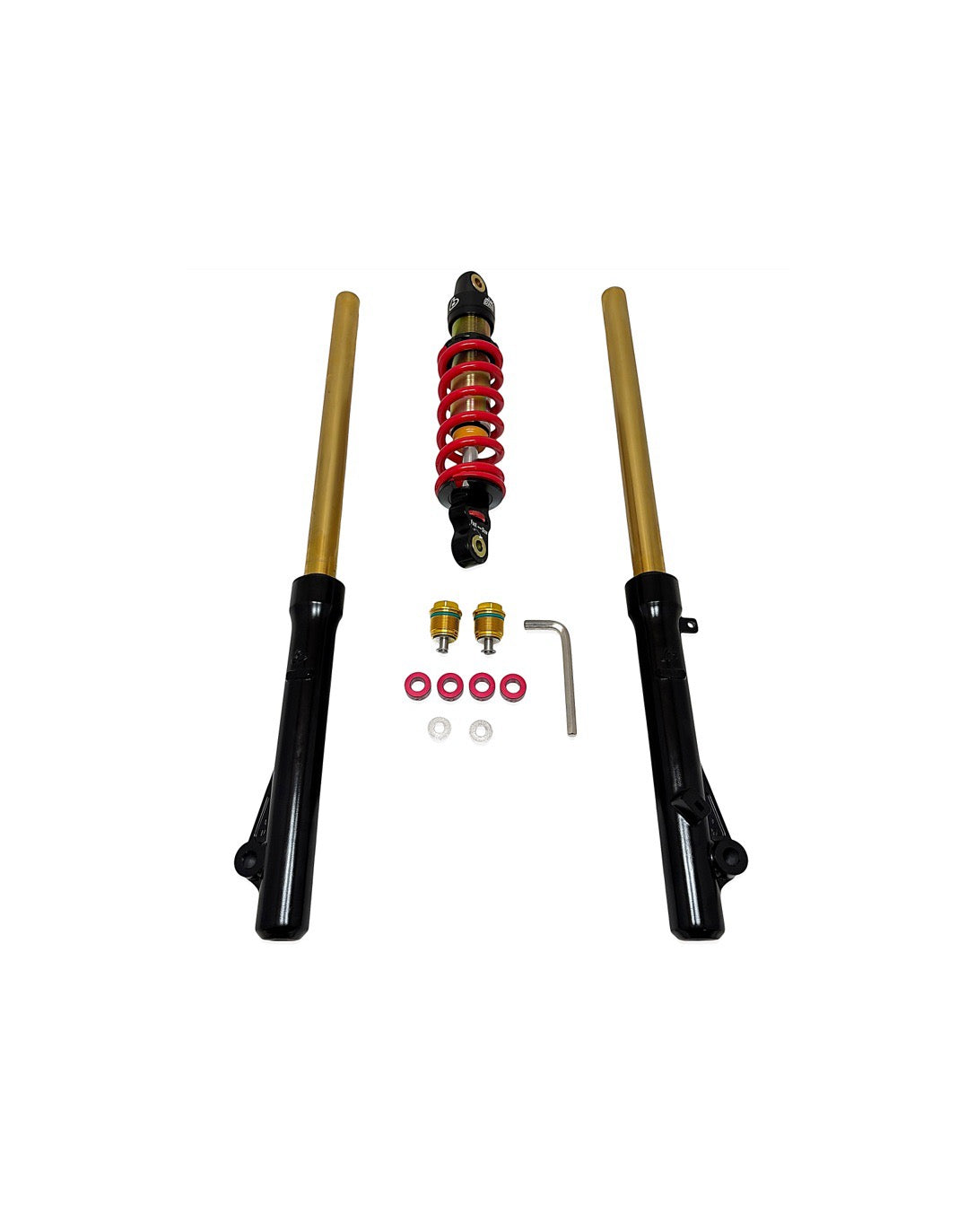 TB Parts CRF110 Suspension Kit - Gold w/ Adjusters - 315#