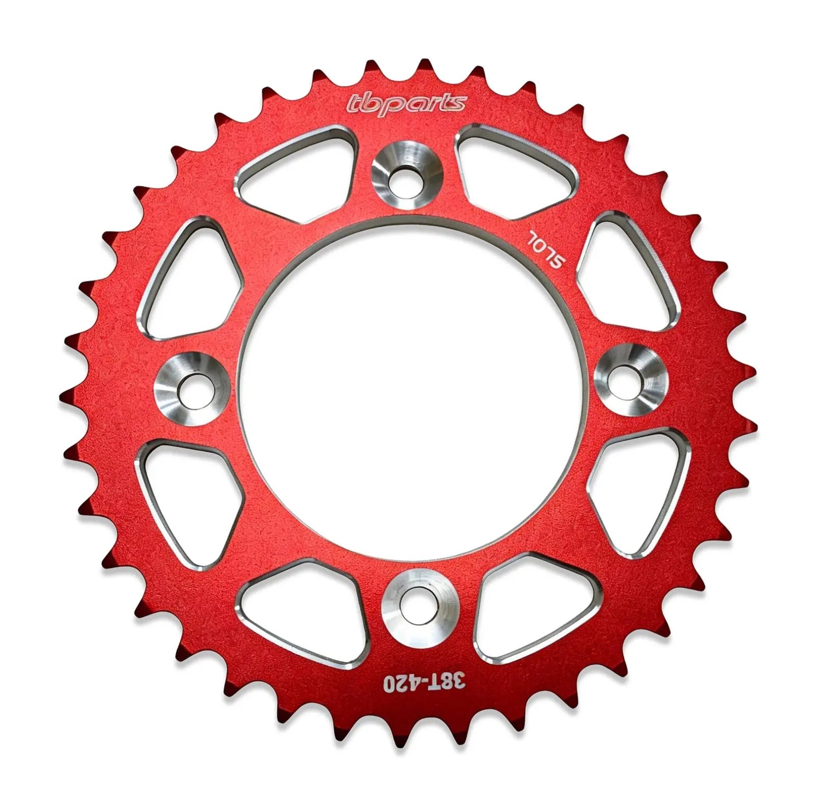 TB Parts Rear Sprocket - 38T 7075 CNC Red – CRF110