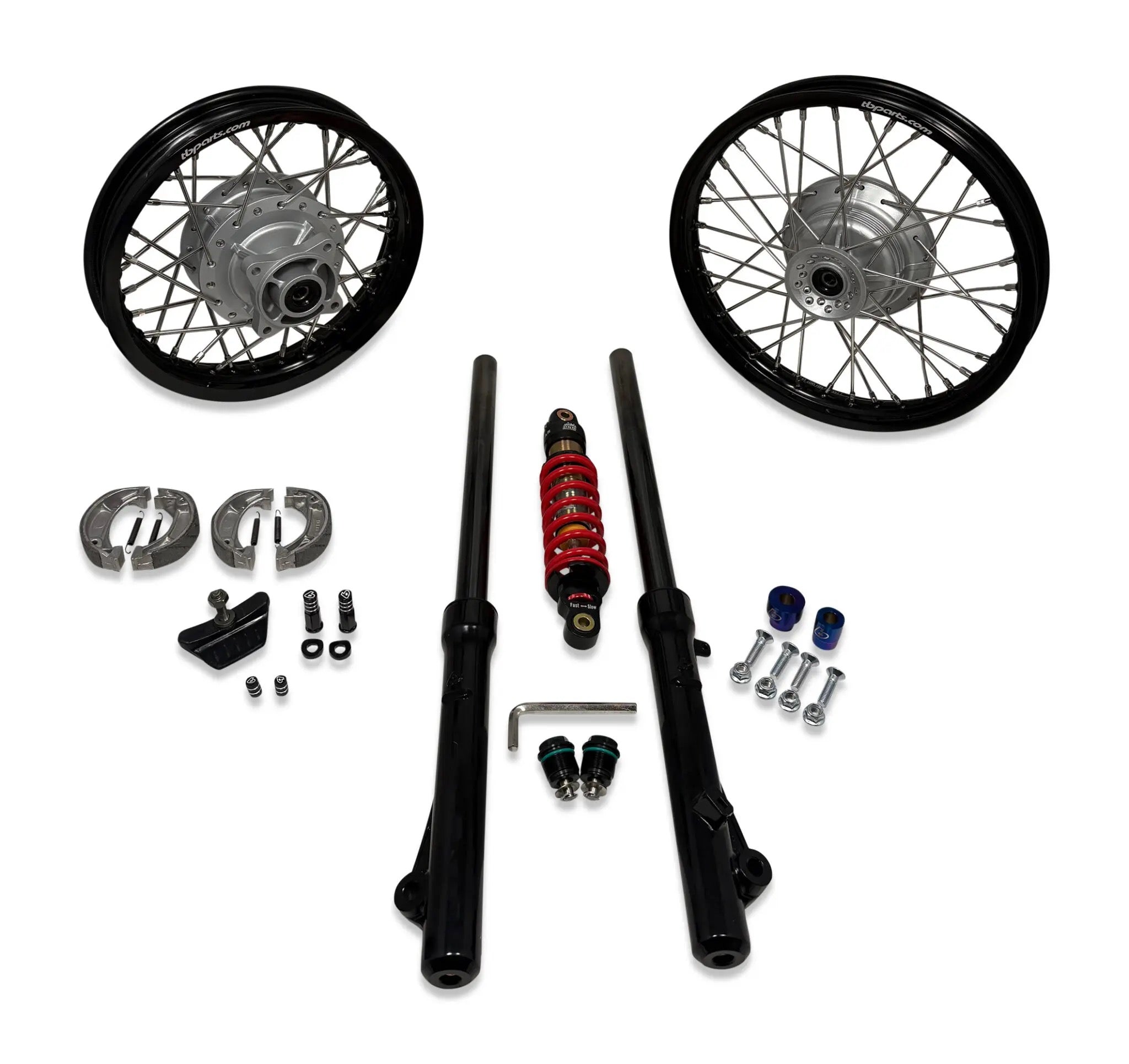 TB Parts Ultimate Black Suspension & Wheel Package 250# – CRF110