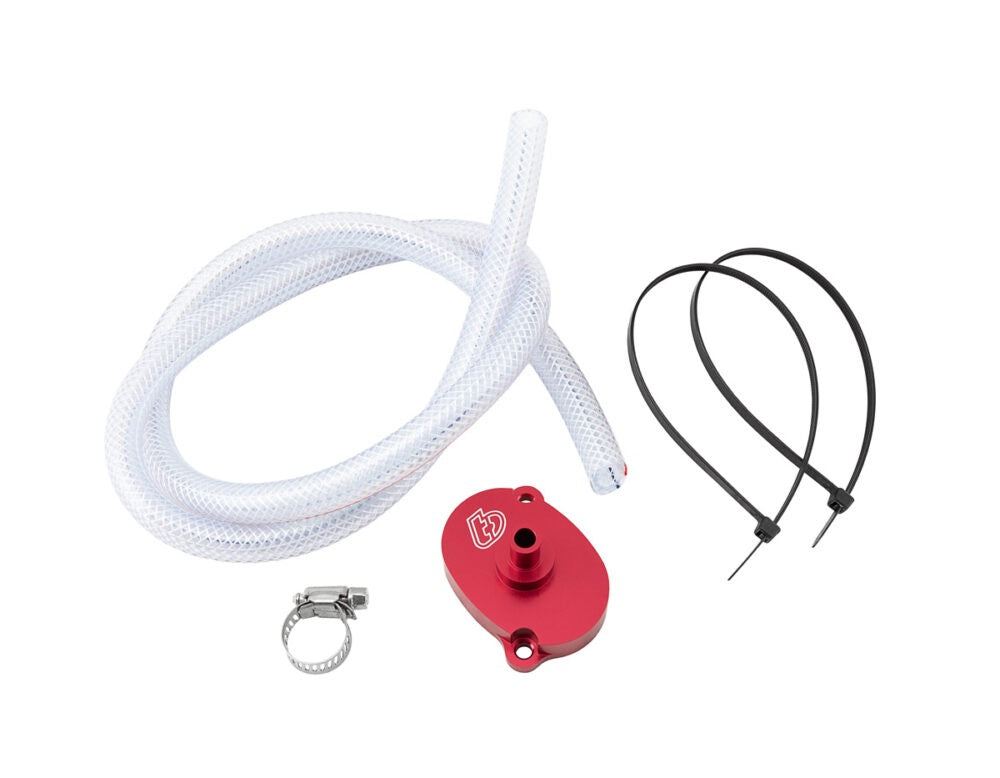 TB Parts Breather Kit, Red, Honda/Import V2 Race Head