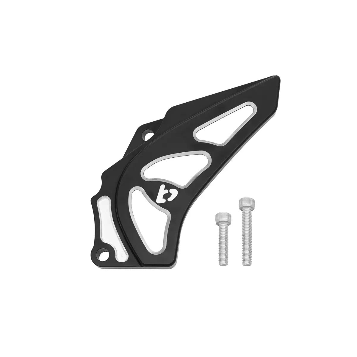 TB Parts Sprocket Guard, CNC Billet Black - KLX140
