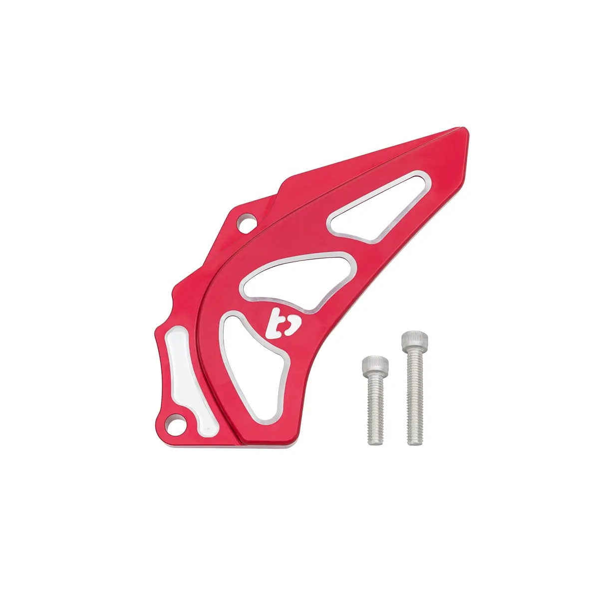 TB Parts Sprocket Guard, CNC Billet Red - KLX140