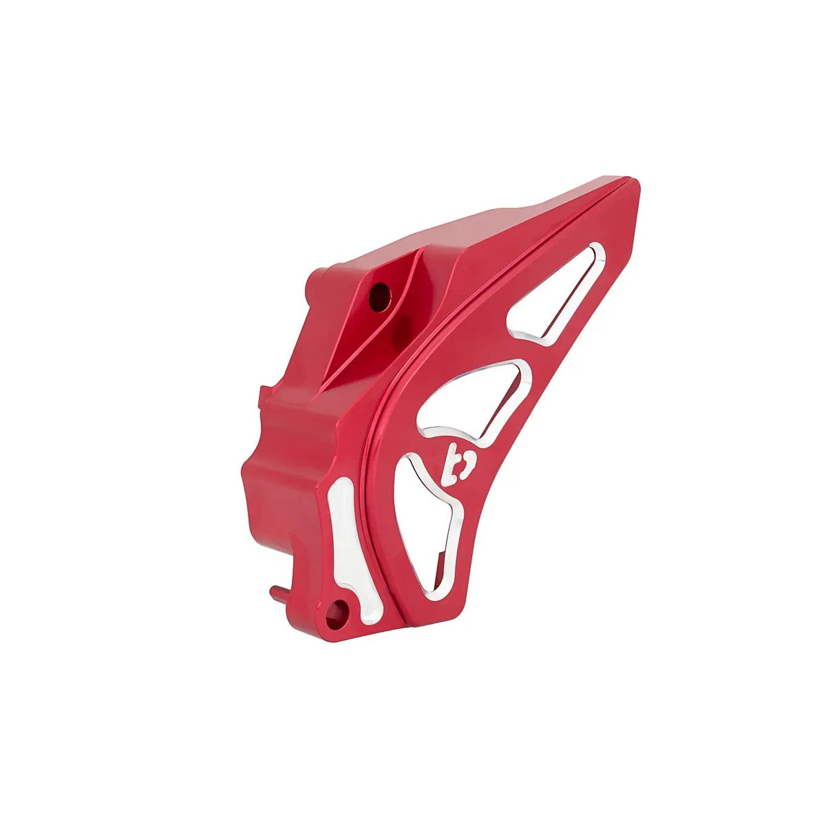 TB Parts Sprocket Guard, CNC Billet Red - KLX140