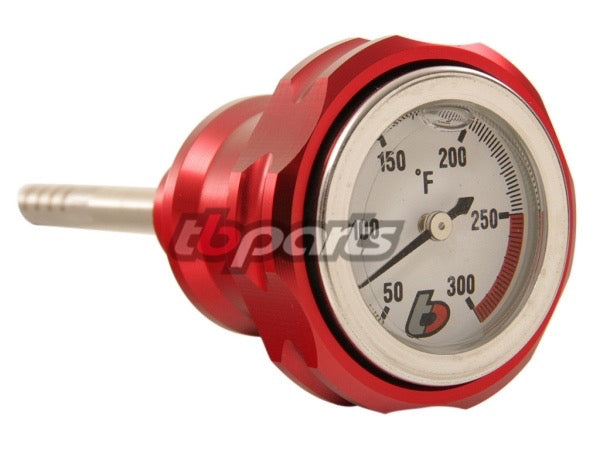 TB Parts Billet Oil Temp Gauge, Red – Honda 50cc &70cc