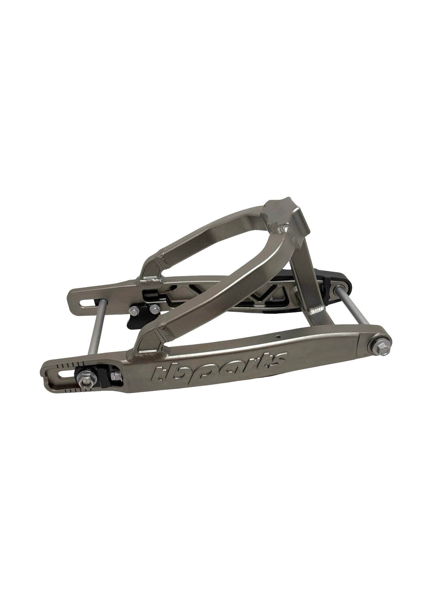 TB Parts Swingarm Kit +2" - Gray w/ Chain Guide - Kawasaki KLX110