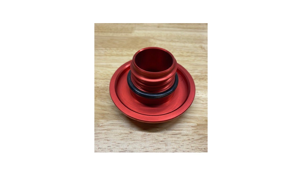 Kinetic MX Billet Aluminum Fuel Cap - Red