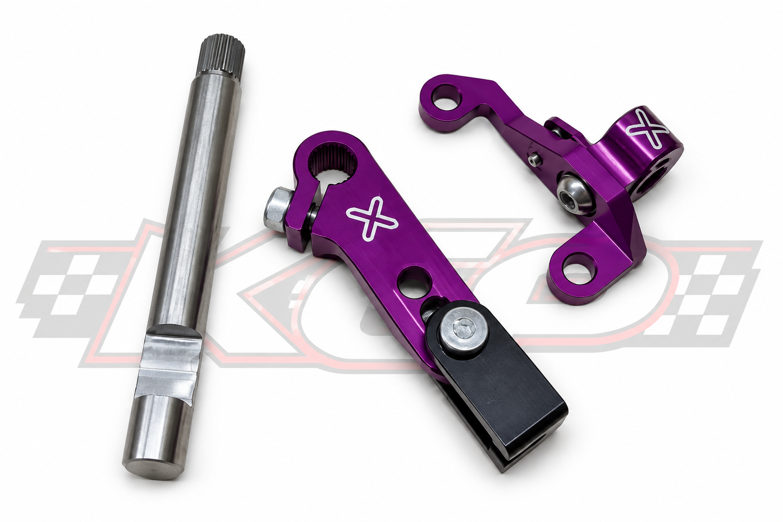 KLX140 Billet Adjustable Clutch Arm Upgrade Kit - Purple