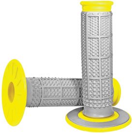 Renthal Dual Compound Tapered Half Waffle Grips - Yellow