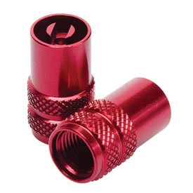 Billet Valve Stem Cap - With Core Remover, Red