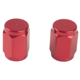 Billet Valve Stem Cap - Red