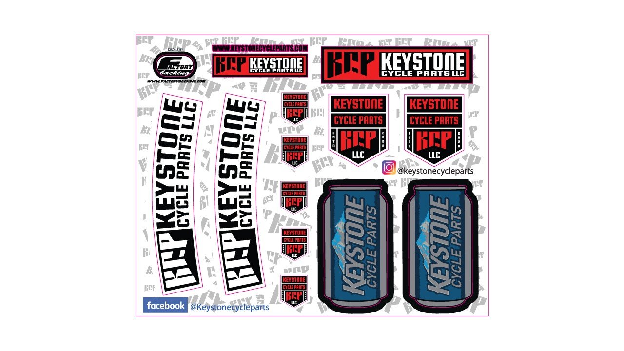 KCP Sticker Sheet - Red