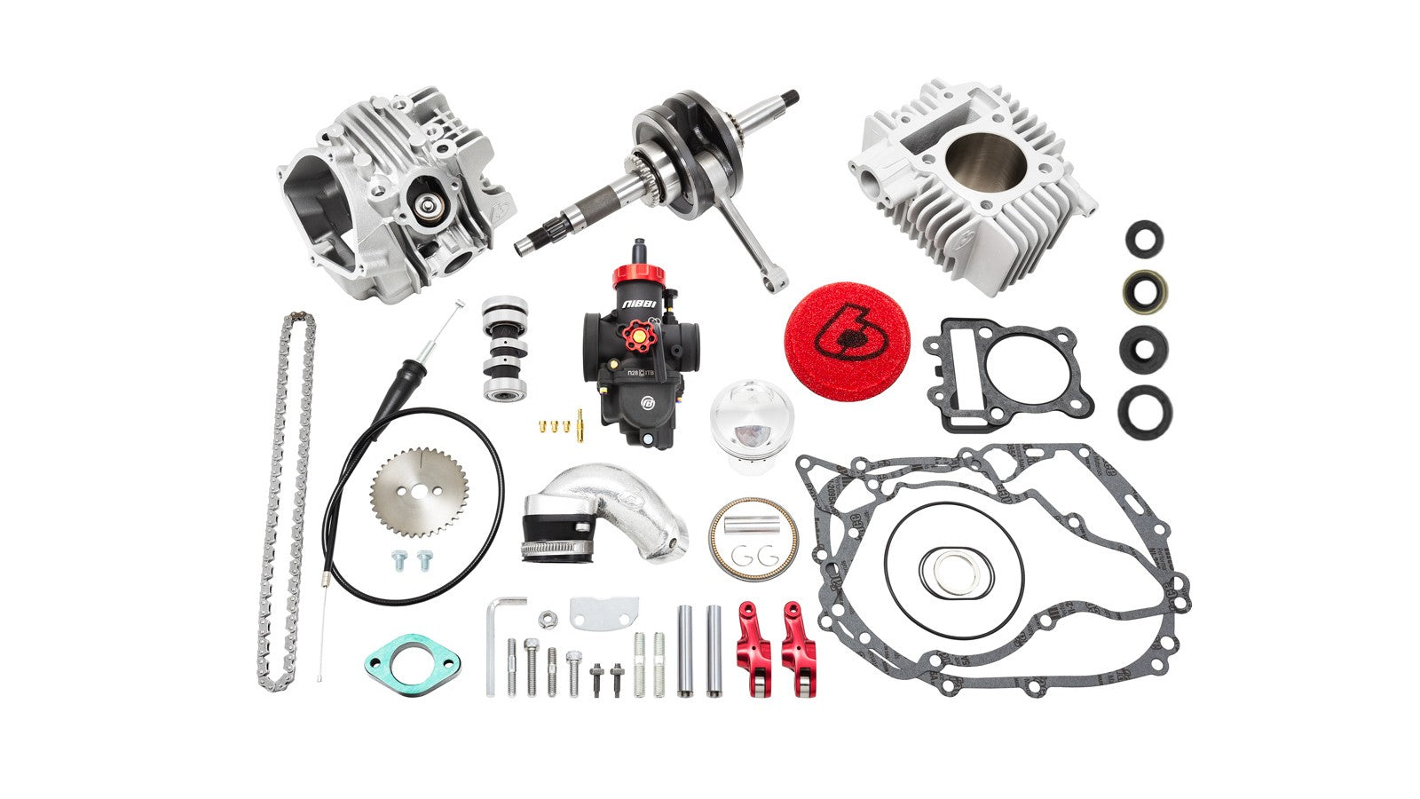 TB Parts V2-1 Forged - 155cc Big Bore Stroker Kit - Nibbi PE28 - KLX110 2010+