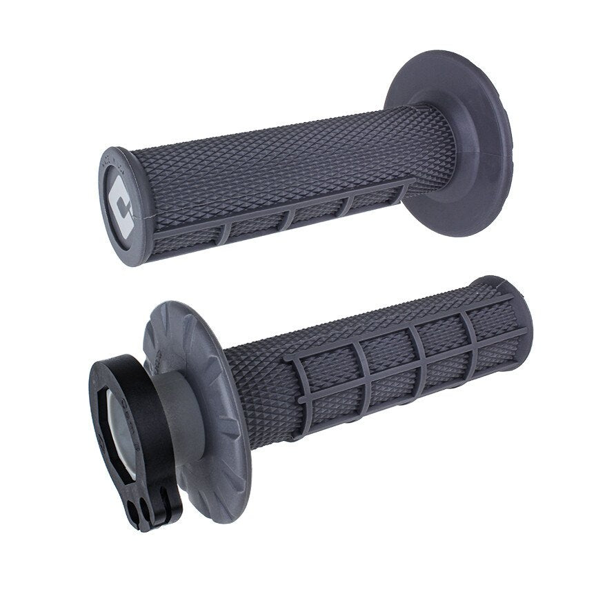 ODI 1/2 Waffle Lock On Grips - Graphite