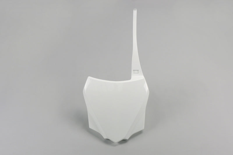 KX85 2014-2025 White Front Number Plate - UFO Plastic